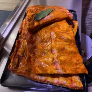 Ribes con salsa barbecue